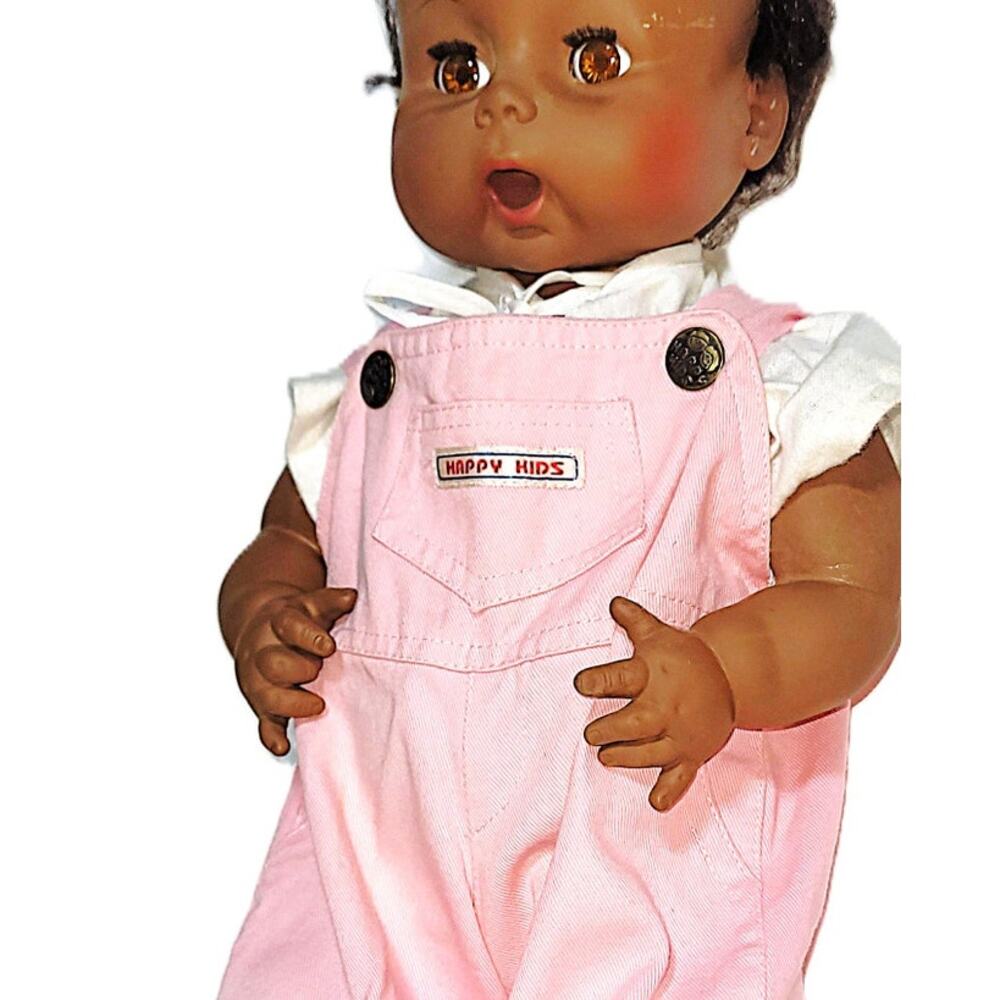 Rare Life Size 60's Vintage African American Thirstee Baby Doll ~ Drinks & Wets - Picture 11 of 16